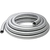 Maxxima 3/4 in. x 25 ft. Galvanized Steel Flexible Electrical Conduit - Greenfield Electrical 25 ft. Roll, Corrosion Resistant, Smooth Interior for Wire Pulling, Durable and Flexible, UL Listed