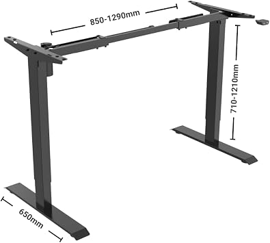 BasicDesk - Height adjustable desk - Electric - Silver