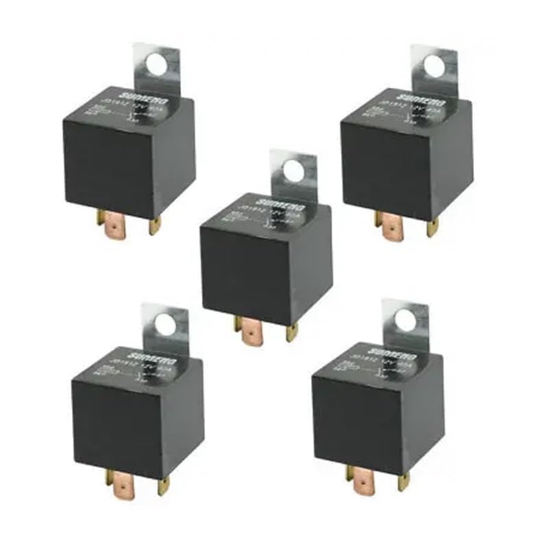 CJJNXYZMD 5個 ノーマルオープン SPST 4P 車両用オートカーリレー DC 12V 40A CJJNXYZMD