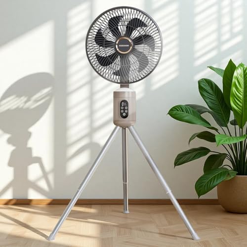 KEECOON 扇風機 コードレス 充電式 キャンプ 扇風機 dcモーター...