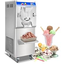 Kolice Commercial Gelato Hard ice Cream Machine, ETL Certificate Italian Ice Maker with Strong Stainless Steel Door-12-15 Gal/Hr - Batch Freezer Restaurant Equipment