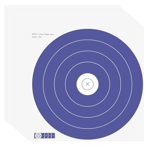 sourcing map Archery Targets Paper 16"x16"(40cm) Bow and Arrow Targets 5 Ring Single Spot for Hunting Backyard Shooting Practice (Purple, Pack of 40)