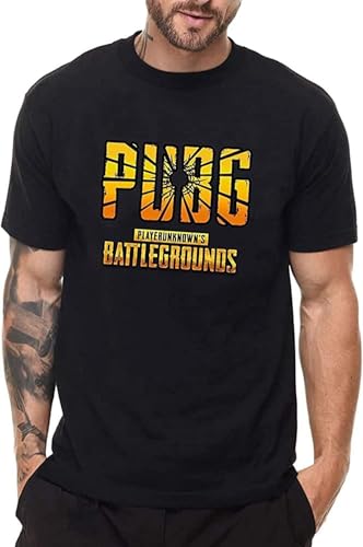 Hot Fashion TPS 3D Shooter Game Playerunknown's Battlegrounds T-Shirt Winner Winner Chicken Dinner Funny T-Shirt Men's O Neck Cotton Tee Shirt Fashion Short Sleeves Tops Clothing Tayl922 Black