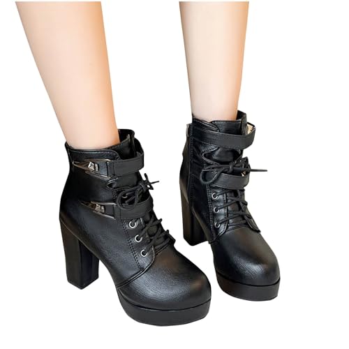 Bottines décontractées à talon haut pour ne plus avoir froid - 4