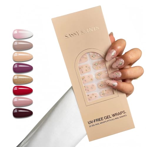 Sassy Saints | Milkyway | Gel Nail Wraps | Easy to Apply & Remove | Non-Toxic Hema & TPO Free | No UV Lamp Needed | Pink