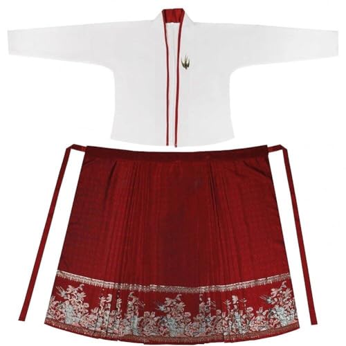 Jupe Visage de Cheval Ajustable Ensemble Hanfu Chinois Coupe Fluide - 2