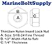 Stainless Steel Thin Jam Nylon Insert Lock Nuts 5/16-24 (Pack of 10) Marine Bolt Supply