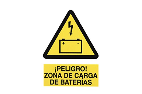 Plimpo Señal Adhesivo 210X148 Mm. Zona De Carga De Baterías En Oferta Cofan A87Ad210148 Señal Adhesivo, 210 X 148 Mm