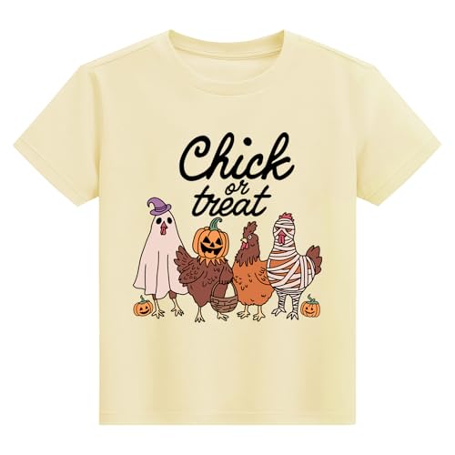 Toddler Halloween Shirt Boys Girls Ghost Tshirt Just Waiting Halloween Tee Tops Spooky Season Fall Clothes Ages 2-7