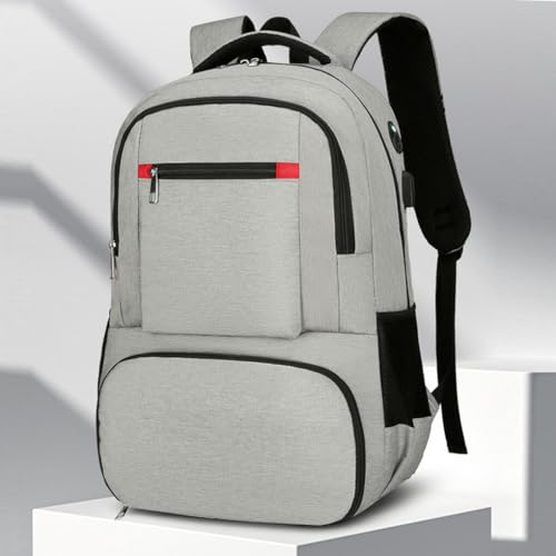 Sac d'ordinateur portable multifonctionnel compartimenté Oxford gris - 6