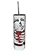 Running on Cocoa and Christmas Cheer Skeleton - Funny Christmas - Stainless Steel Tumbler - Handmade Christmas - 20oz/ 30oz Straight Skinny Tumbler (30 Oz)