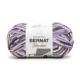 Bernat Blanket 600g Plum Harmony Yarn - 1 Pack of 600g / 21.2oz - 100% Polyester - #6 Super Bulky - 431Yards - Knitting/Crochet