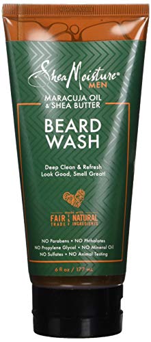 Shea Moisture Maracuja Oil & Shea Butter Beard Wash Deep Clean & Refresh, 6 Ounce