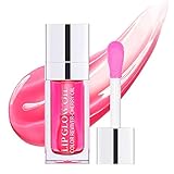 ZARICS Plumping Lip Oil, Hydrating Lip Gloss Tinted Lip Balm Lip Care Transparent Toot Lip Oil, Long