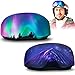 2 Pieces Microfiber Protective Ski Goggle Cover Ski Goggle Cover Protectors for Snow Ski Goggles (Classic Style)
