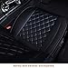 LUCKYMAN CLUB Car Seat Covers for 2 Front Seat Fit Most Sedan SUV Truck - Fit Chevy Cruze Equinox Malibu Impala Silverado Airbag Compatible （Black 2 pcs