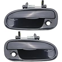 Osompar Exterior Door Handle w/Keyhole Compatible with Honda Civic 1996-2000 Replaces 72180S00004 72140S00004 Front Left Right Side Outside Door Handle