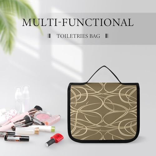 Trousse de toilette lapin marron en polyester lavable et durable