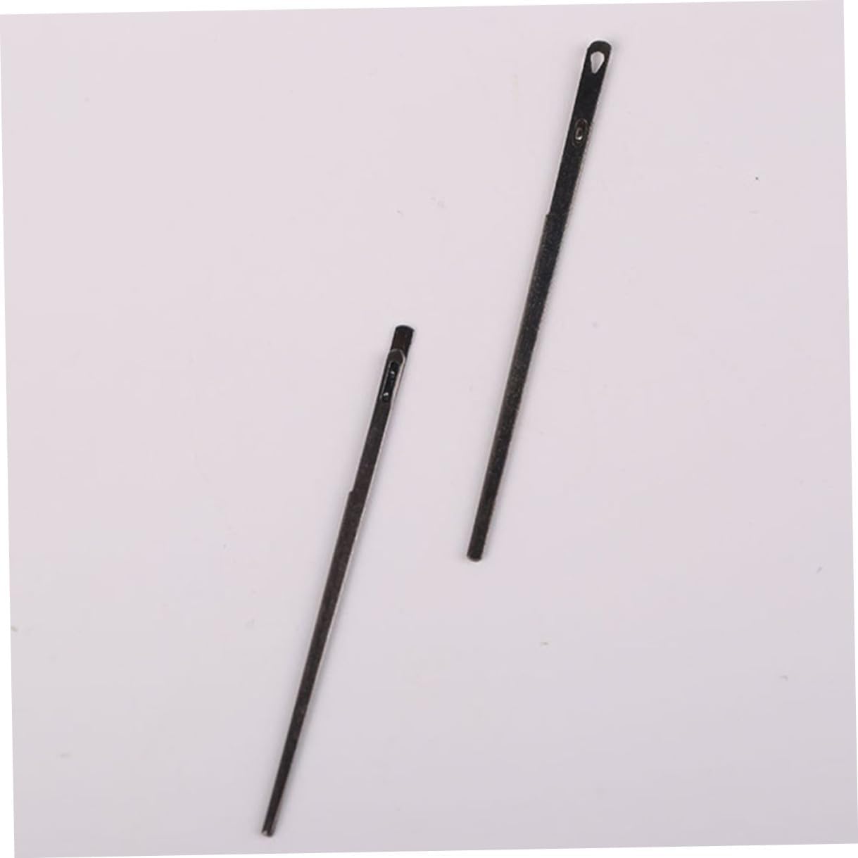 ADOCARN 2Pcs Multi-Function Steel Leather Needles for Hand Stitching and Sewing Lightweight Crafting Needles for Single and Double Use Portable Leatherworking Tools