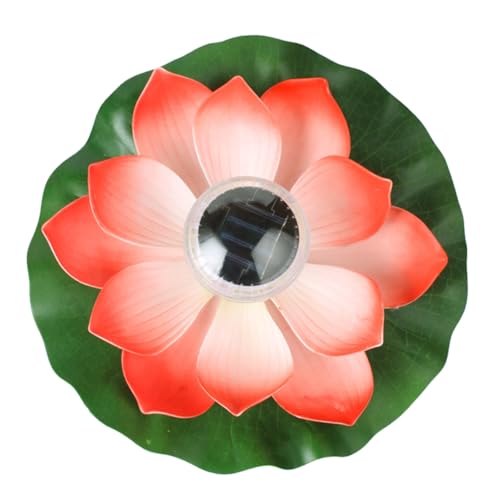 BCOATH Flores De Água Artificiais Com Luzes Ao Ar Livre LED Velas Flutuantes Luzes De Lagoa Flutuant