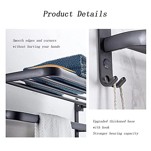 Toalla de pared con 2 riel fabricado en aluminio de espacio con diseño elegante 7