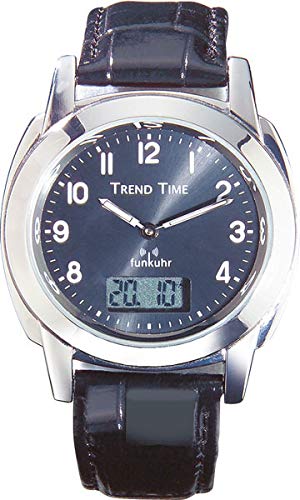 Preisvergleich Produktbild Westfalia Analog Funkarmbanduhr mit LCD Anzeige, 3 bar Wasserdichtigkeit