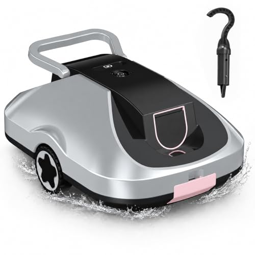 200mins Runtime Automatic Pool Vacuum Robot for Leaves & Dirt