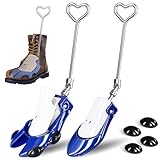 Failenfeivp Boot Stretchers for Cowboy Boots 2 PCS Shoe Stretcher for Wide Feet Men Shoe Trees Adjustable Length & Width for Men Women (Blue, L)