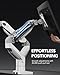 HUANUO Dual Monitor Stand - Full Adjustable Monitor Desk Mount Swivel Vesa Bracket with C Clamp, Grommet Mounting Base for 13 to 32 Inch Computer Screens - Each Arm Holds 4.4 to 19.8lbs - White