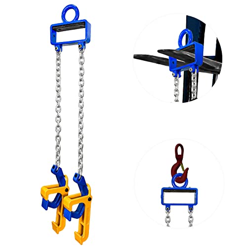 Fithoist Updated Chain Drum Lifter | 2200 Lbs Vertical Drum Lifter Chain Sling | Drum Handling Equipment 1 Ton Capacity | Fit For Metal Strap And Plastic Lid Drums #TOP11