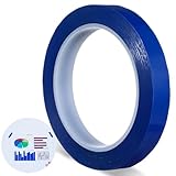 Suoumwa 217 Fuß Whiteboard-Klebeband Blau 1/2 Grafik-Klebeband Linie Selbstklebendes Diagramm-Linienband Künstler-Klebeband Gitter Blau