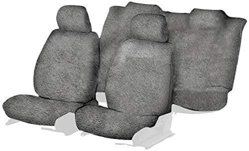 Hi Art Sweat Control Towel Front and Rear Car Seat Covers Compatible with Tata Indigo ECS, Grey