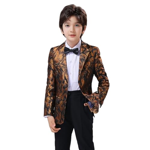 Boys Suit Jacket for Kid Wedding Ring Bearer Outfit Boys Jacket for Christmas Birthday Formal Coats Dress Clothes