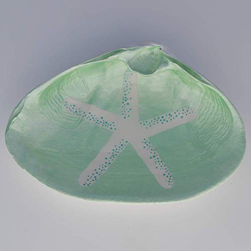 Starfish Shell Dish - Spoon Rest, Ring Holder, Jewelry Holders, Trinket Dishes, Catchall Bowl - Ocean Themed Accessories - Nautical Home Decor For Bedroom, Bathroom, Kitchen And Office #TOP2