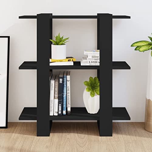 Book Cabinet/Room Divider,Shelves For Living Room,Open Shelving Unit,Shoe Rack,Modern Bookcase,Assembly Required,Perfect For Bedroom,Living Room, Bathroom, Kitchen,Office, Black 31.5"X11.8"X34.3" #TOP2