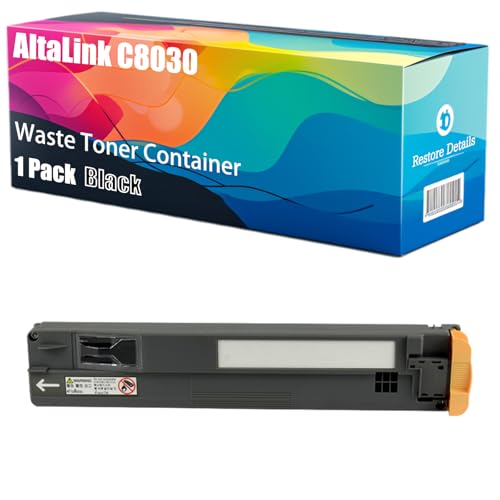 High Yield AltaLink C8030 008R13061 Waste Toner Container Compatible for Xerox AltaLink C8030 C8035 C8045 C8055 C8070 EC8036 Phaser 7500 Printers, Unleash High-Definition Printing (Black)