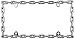 Custom Accessories 92550 Chrome Round Chain Link License Plate Frame