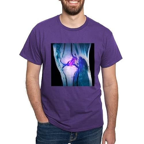 CafePress Anterior Cruciate Ligament Tear, CT Scan T Shirt Men's Traditional Fit Casual T-Shirt Purple