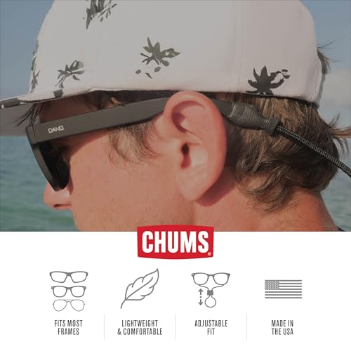 Image of Chums Fish Tip Eyewear Retainer Holder Strap for Sports & Outdoors - Women & Men Sunglasses Strap - 3MM Nylon Rope Cord