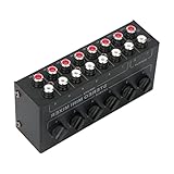 Mezcladores pasivos de línea de 6 canales, ideales para club pequeño o bar, sin necesidad de energía, mezclador pasivo de ajuste de volumen independiente