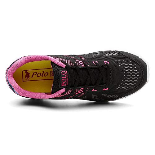 Kit 2 Tênis Polo Feminino Caminhada Conforto Macio Dia a Dia Rosa 39