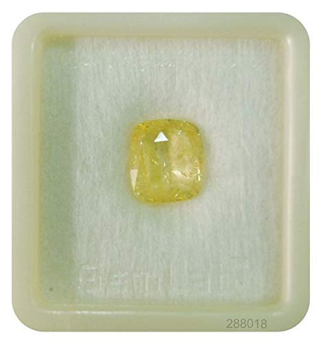 Saphir jaune Pukhraj naturel 3,70 carats non traité pour création joaillerie