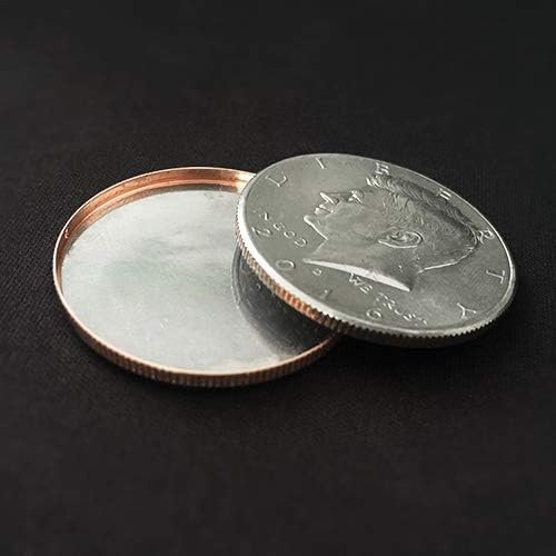 Miniatura 3 de MOMOMAGE Carcasa magnética expandida (medio dólar), trucos de magia para escenarios, trucos mágicos de ilusión, accesorios de ilusión que aparecen