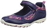freccia sattel  Geox Mädchen JR Freccia A Riemchenballerinas, Blau (Navy/Fuchsia), 30 EU