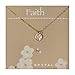 EFYTAL Small Cross Necklace for Women and Girls, Christian Gifts for Easter, First Communion, Confirmation, Baptism, Gold Filled Dainty, Tiny Pendant Jewelry, Religious Gift for Catholic Birthday