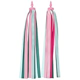 Toddmomy 自転車用ストリーマー ハンドルグリップタッセル装飾 プラ製ポリエステル製 スクーター 三輪車対応 ライディング楽しくするアソー