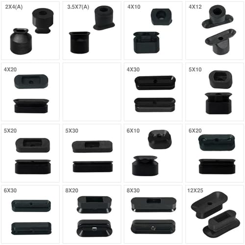 Ventosa de vacío industrial rectangular neumática de color negro, almohadilla de succión 7
