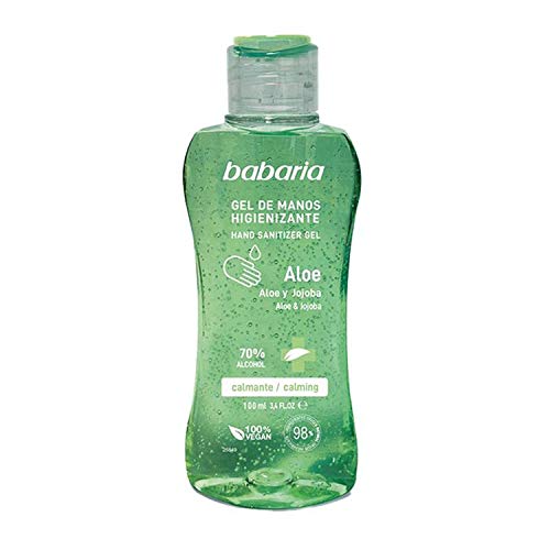 Babaria – Gel de manos hidroalcohólico higienizante aloe vera – 70% alcohol - 100 ml