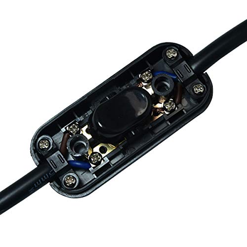 Inline Cord Switch Ac 250V 6A On-Off Dpst Control Rocker Switch For Bedroom Table Lamp Desk Light, Black (2 Pack) #TOP5