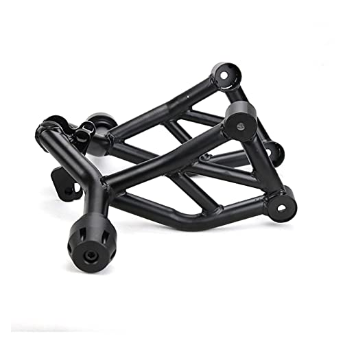 Motorrad Absturzsicherung Für Yamaha Ys125 Ys150 2008-2021 Motorrad Motor Frontschutz Crash Bars Bumper Frame Protector Sliders Schutzzubehör (Farbe : Schwarz)